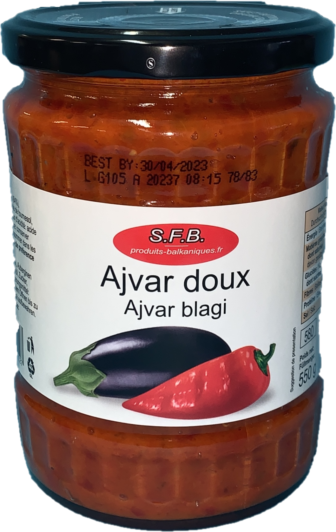 Ajvar doux 580 ml SFB